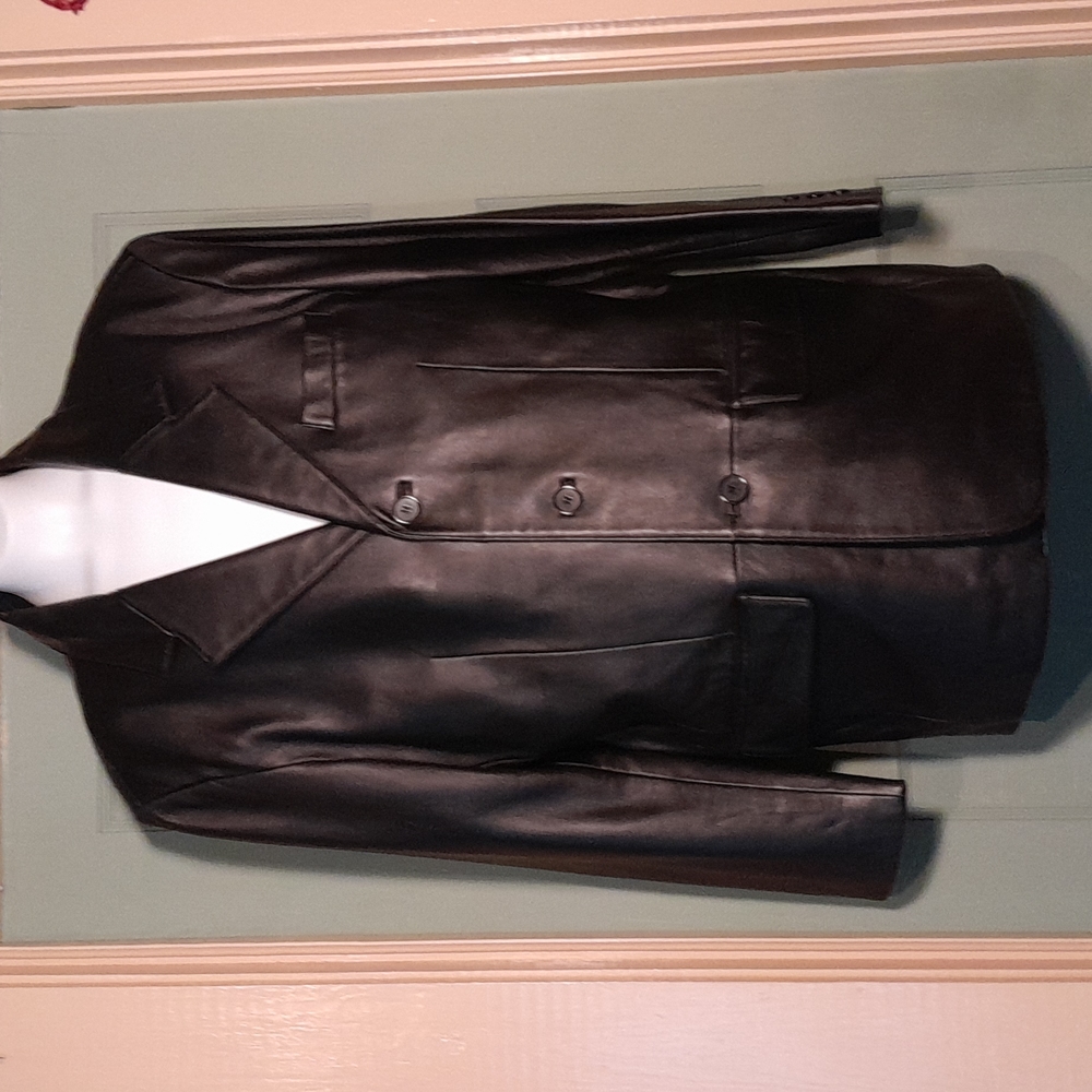 Men's Black Leather Jacket 🖤